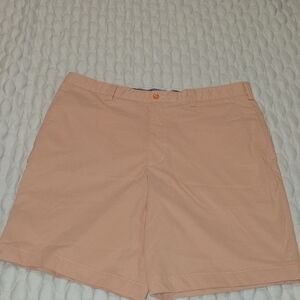 Cutter & Buck Orange Flat Front Men Shorts